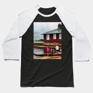 Essex CT - Children Playing At Harbor Baseball T-Shirt